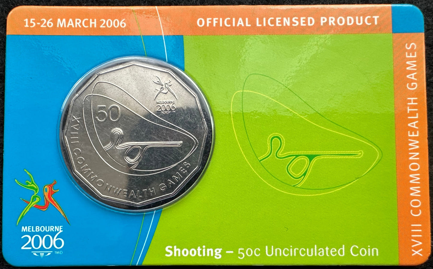 2006 Melbourne XVIII Commonwealth Games UNC 50c