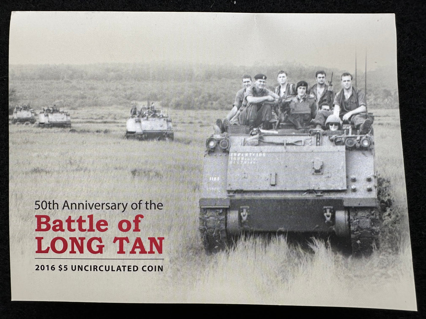 2016 $5 50th Anniversary of the Battle of Long Tan