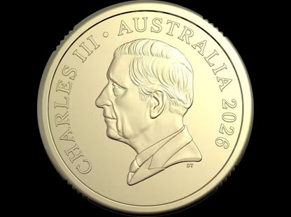 2026 $2 Matilda’s UNCIRCULATED Coloured coin from security bag