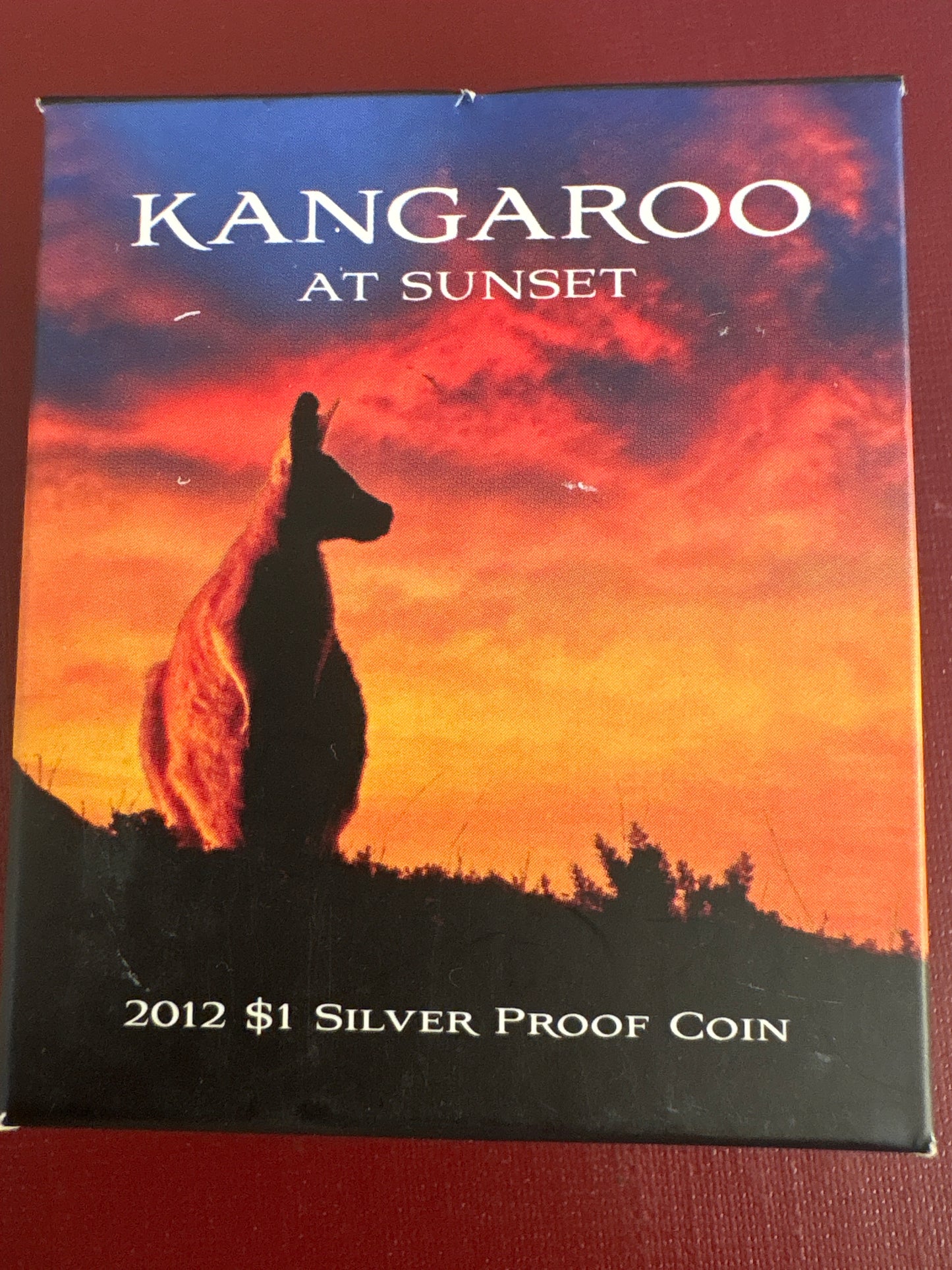 2012 $1 Kangaroo at Sunset Silver Proof Coin