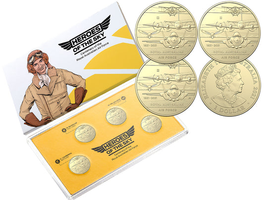 2021 Heroes of the Sky Mintmark and Privy Mark Uncirculated 4 Coin Set