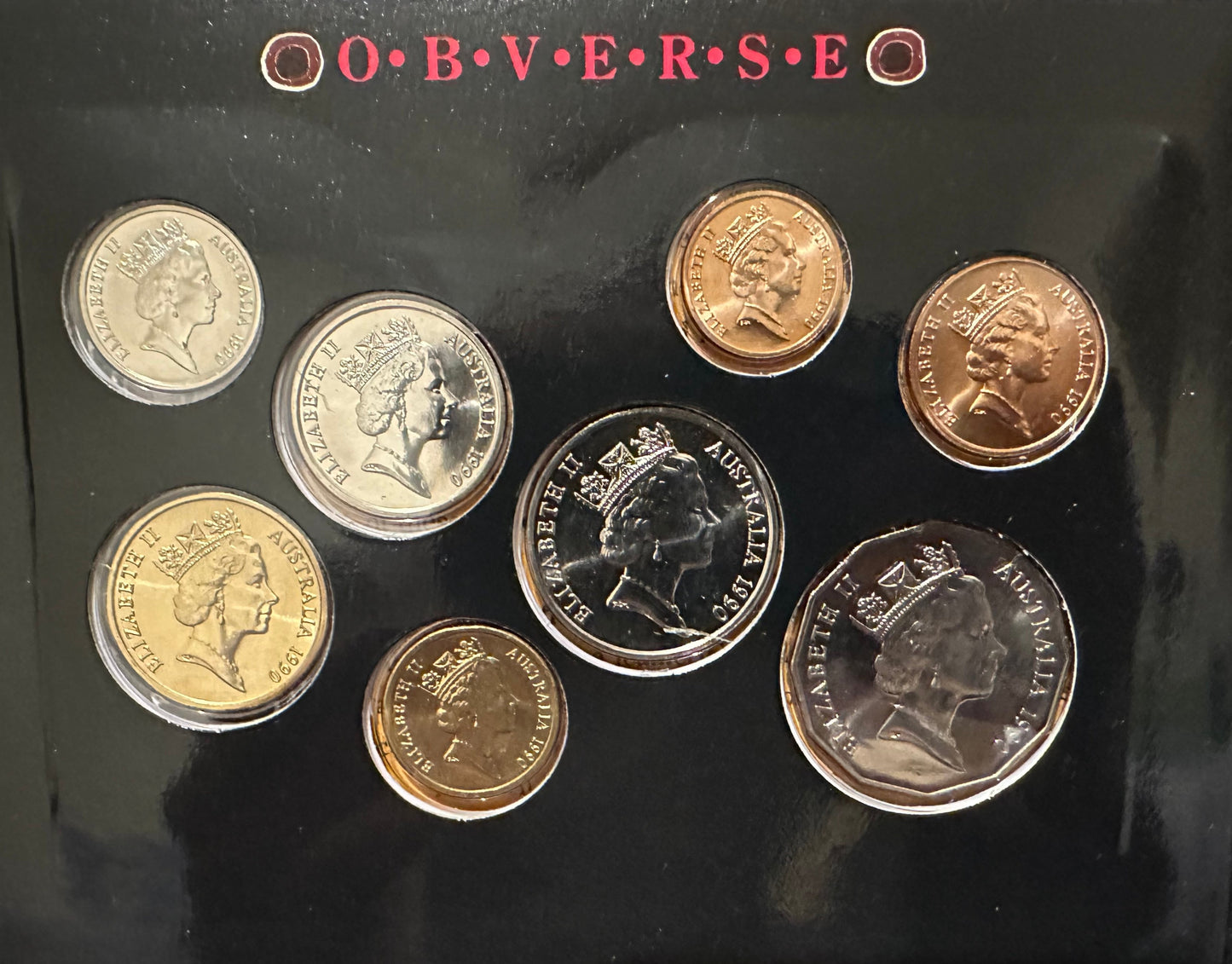 1990 Royal Australian Mint Uncirculated Eight Coin Year Set