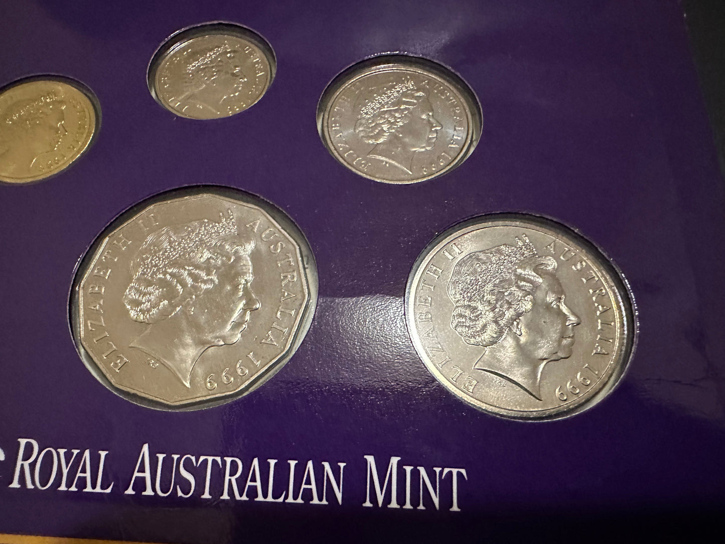 1999 Royal Australian Mint set - 6 coins