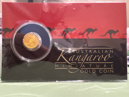 2016 $2 Australian Kangaroo Miniature Gold coin .5 grams
