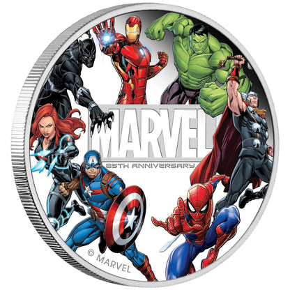 2024 Marvel 85th Anniversary – Silver Proof Coloured Coin  Officially Licensed | 99.99% Pure Silver