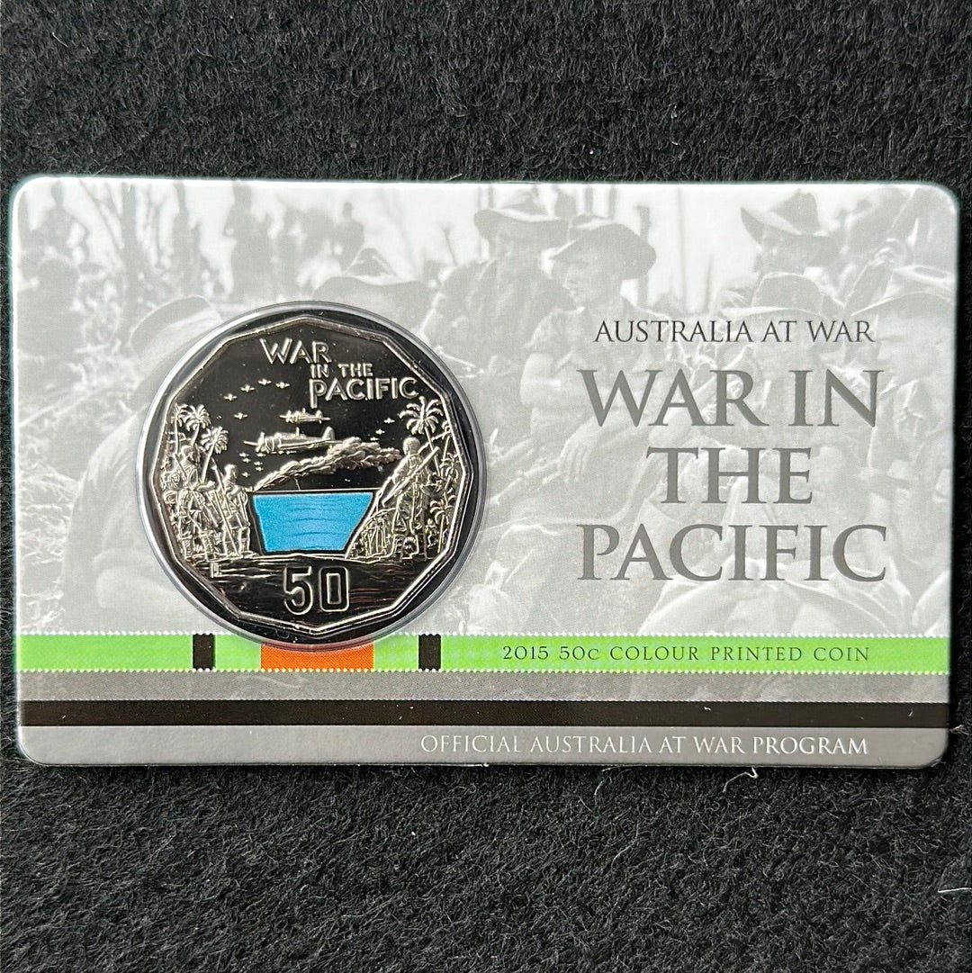 2015 Australians at War - War in the Pacific 50 cent Uncirculated Decimal Coin