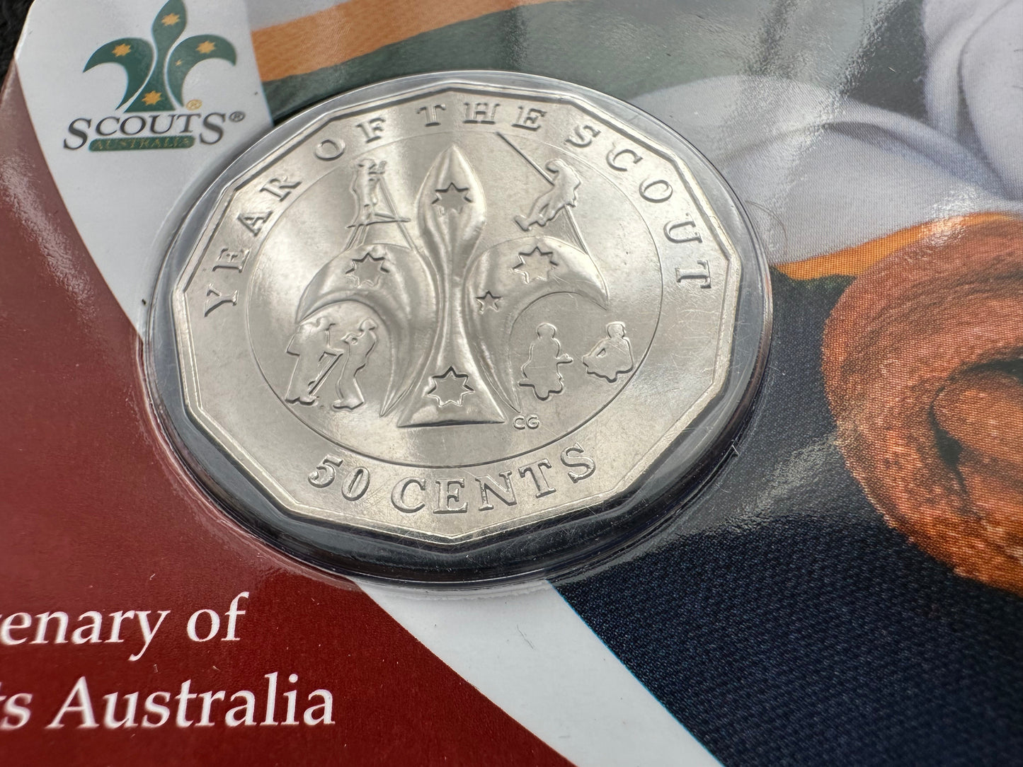 2008 Fifty Cent Centenary of the Scouts (50c) Uncirculated Australian Decimal Coin