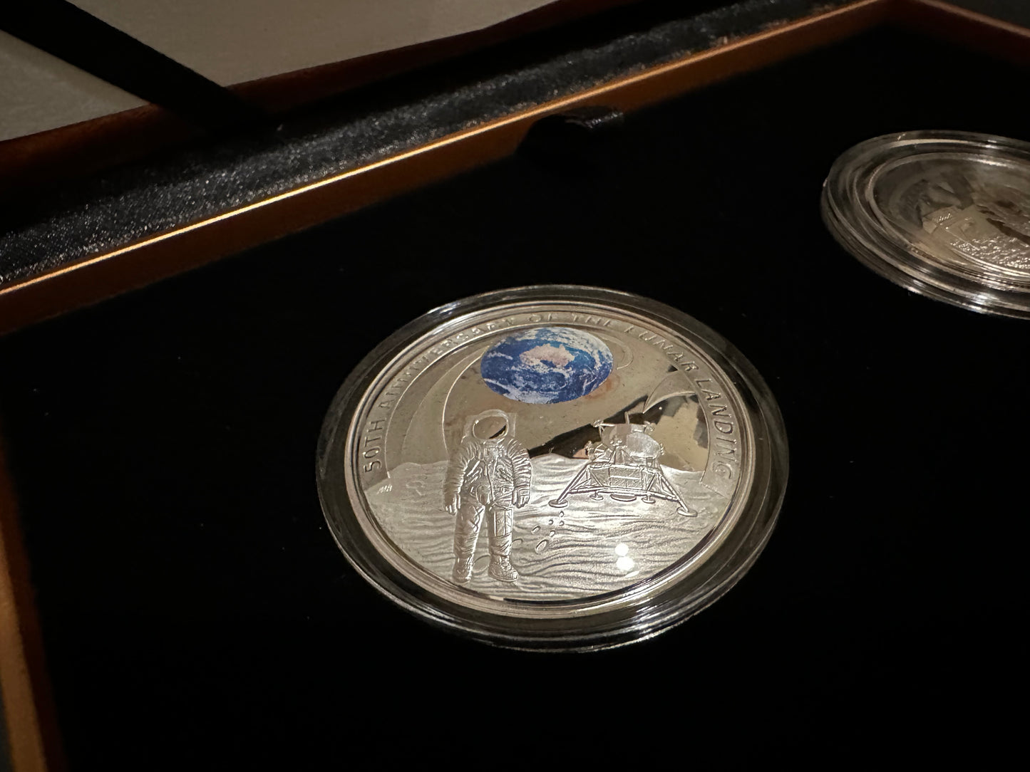 2019 50th Anniversary of Apollo 11 Moon Landing Two-Coin Proof Set