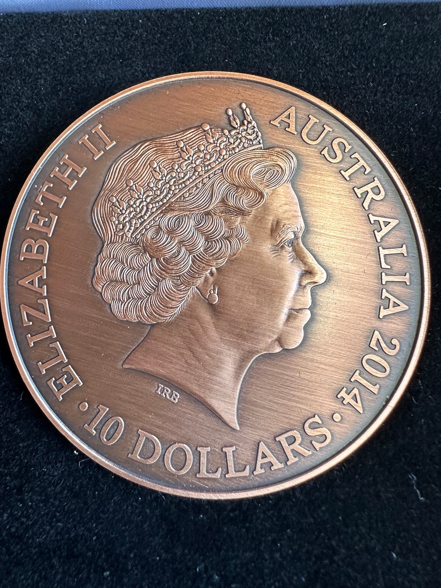 2014 For Valour, A History of the Victoria Cross $10 Copper Antique Coin