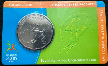 2006 Melbourne XVIII Commonwealth Games UNC 50c