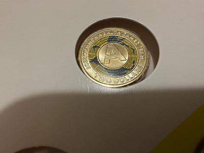 2022 Australian Commonwealth Games Team 7 Coin Collection in folder
