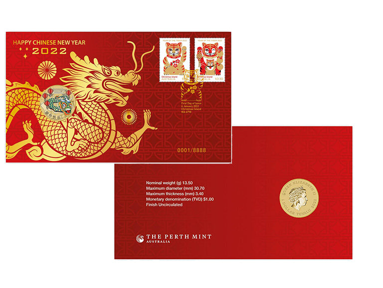 2022 Chinese New Year Stamp and Coin Cover PNC