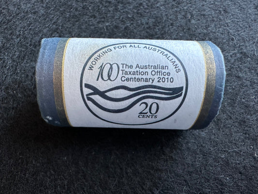 2010 Twenty Cent (20c) Australian Tax Office Centenary Australian Decimal Mint Roll