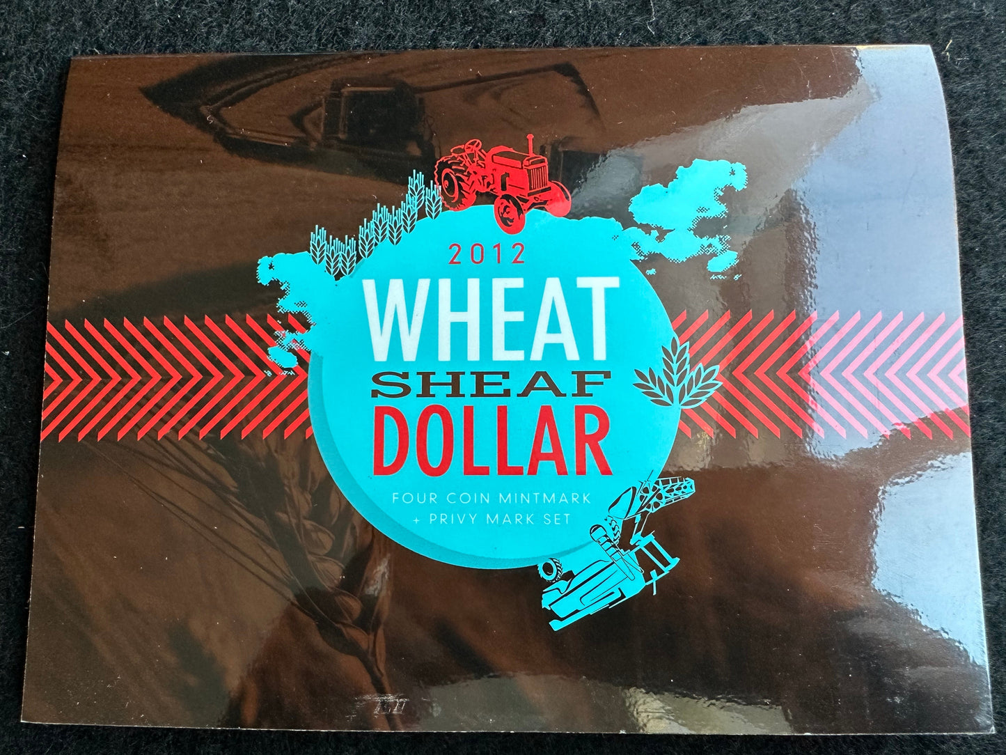 2012 Wheat Sheaf C,S,B,M One Dollar ($1) Uncirculated Australian Decimal Four Coin Set