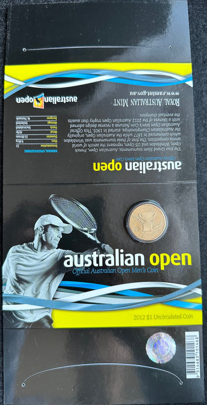 2012 Australian Open Men's $1 Carded Coin