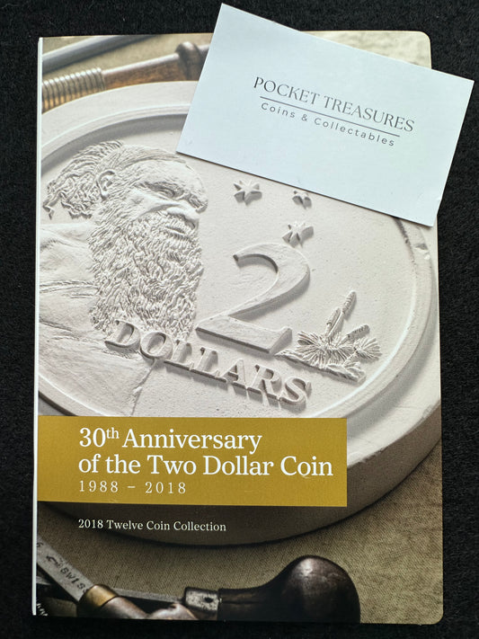 2018 30th Anniversary of the Two Dollar ($2) Twelve Coin Uncirculated Set