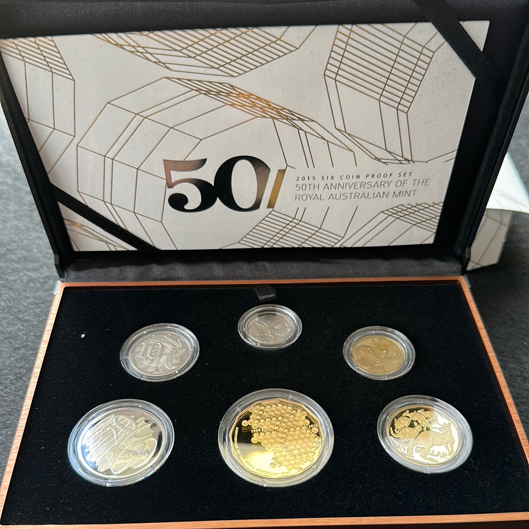 2015 Royal Australian Mint 6 coin Proof Set