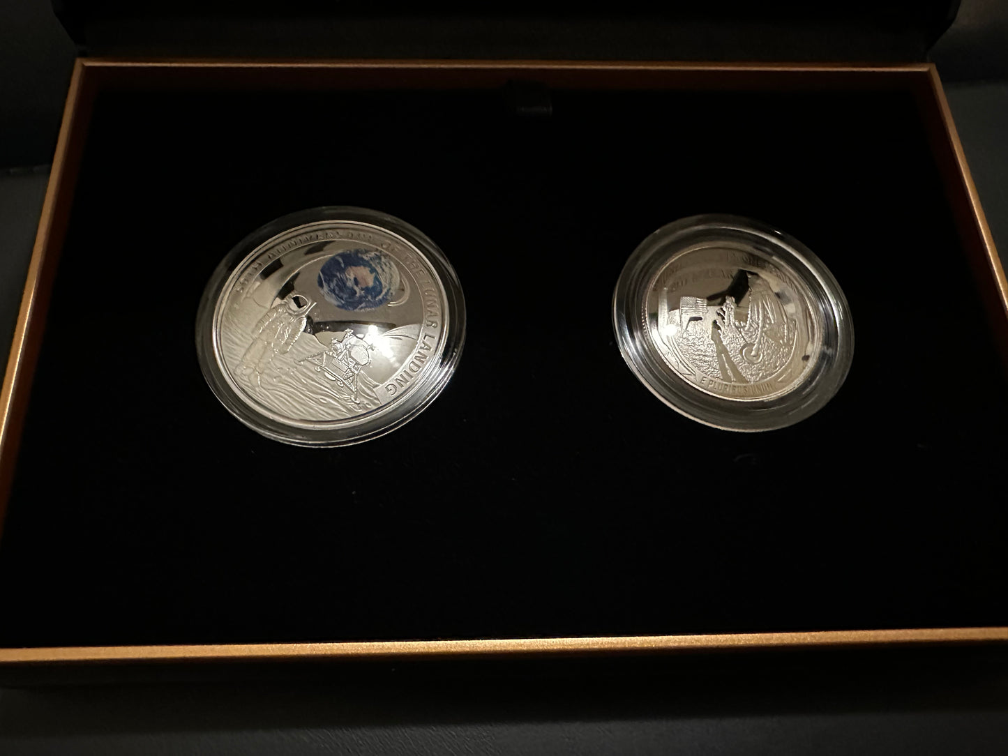 2019 50th Anniversary of Apollo 11 Moon Landing Two-Coin Proof Set