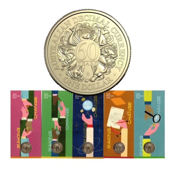 2026 $1 60th Anniversary of Decimal Currency – ‘C’ Mintmark (5 Card Styles available)