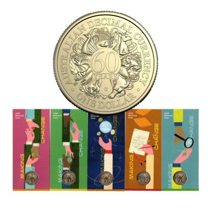 2026 $1 60th Anniversary of Decimal Currency – ‘C’ Mintmark (5 Card Styles available)
