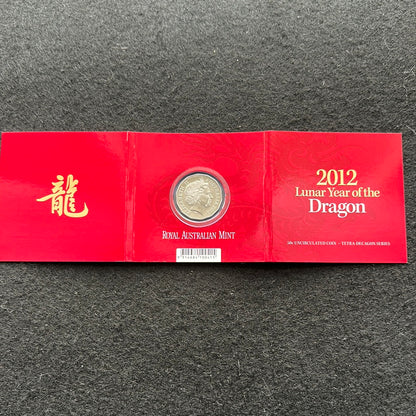 2012 Royal Australian Mint Fifty Cents 50c Lunar New Year of the Dragon Tetra-Decagonal Lunar Series Coin