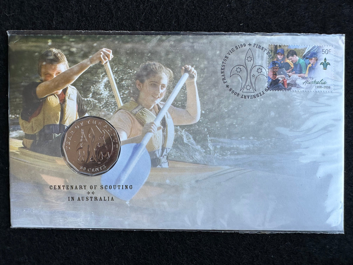 2008 50c Centenary of Scouting in Australia PNC