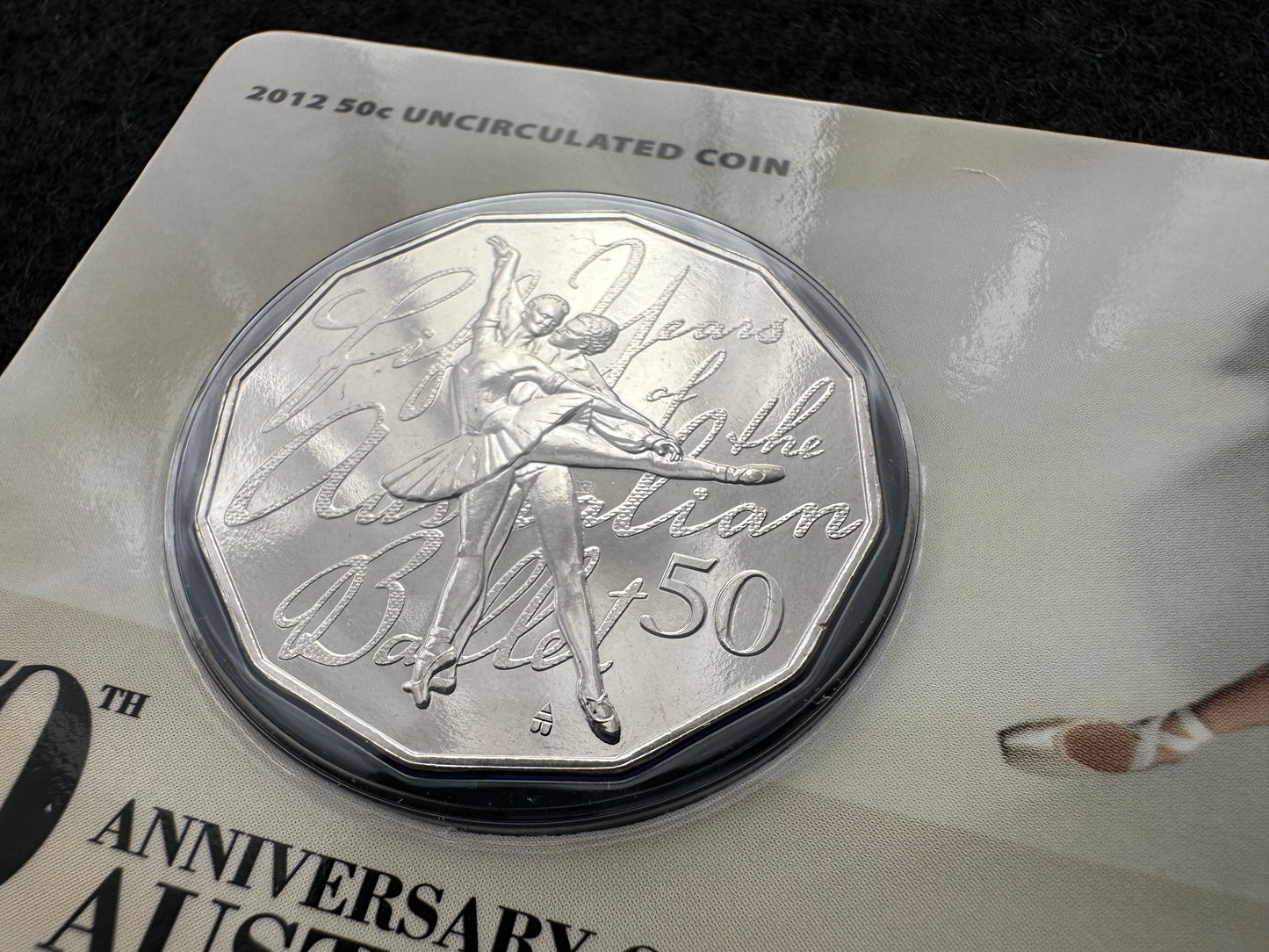 2012 50 cent Ballet 50th Anniversary Carded UNC