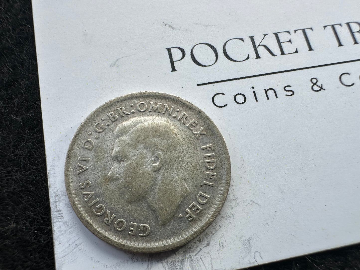 1951 Australian King George VI Sixpence Silver