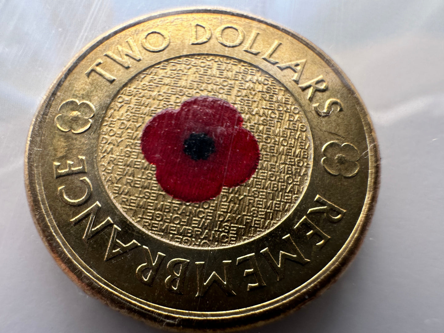 2012 $2 two dollar remembrance Red Poppy RSL UNC Coin Card