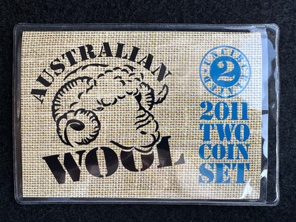 2011 Australian Wool Uncirculated 2 Coin Mint Set