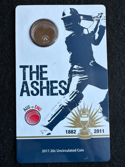 2010/2011 Twenty Cent The Ashes Test Series (20c) Uncirculated Australian Decimal Coin