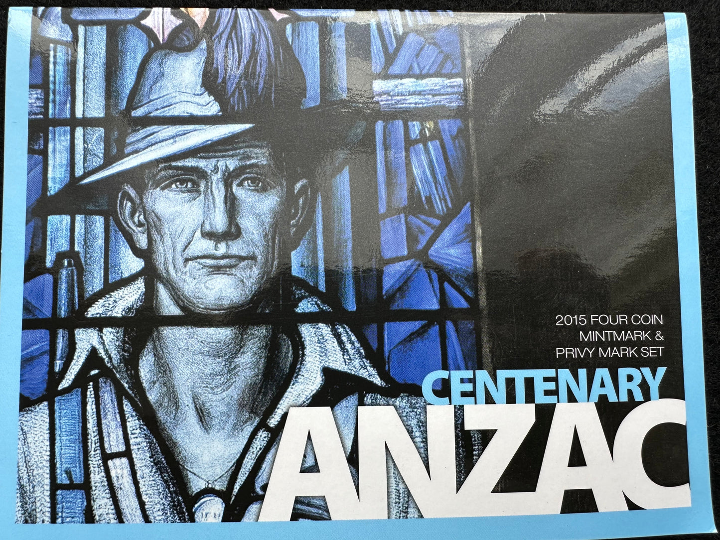 2015 Centenary of ANZACS Four $1 coin privy mark