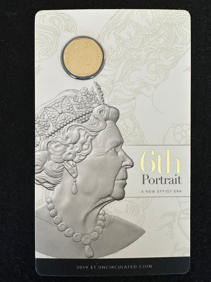 2019 $1 Double Header - 6th Portrait A New Effigy Unc Coin