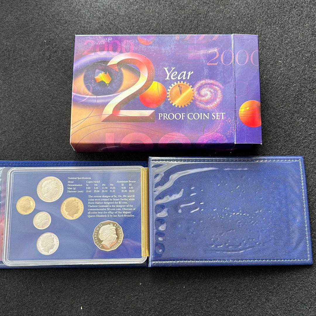 2000 Royal Australian Mint 6 coin Proof Set