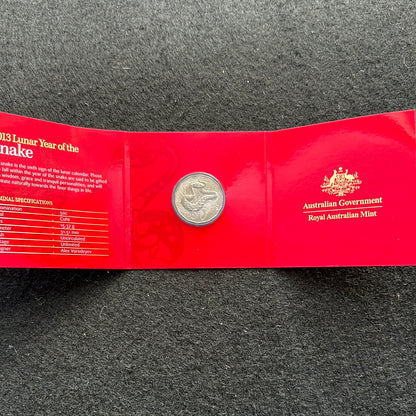 2013 Royal Australian Mint - Fifty Cents 50c - Lunar New Year of the Snake Tetra-Decagonal Lunar Series Coin