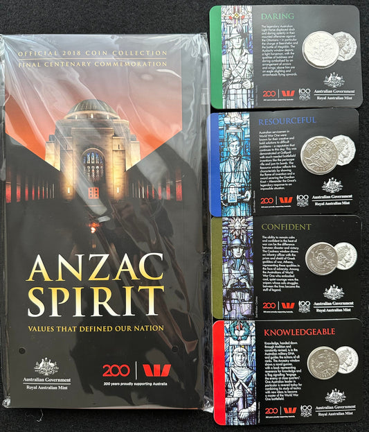 2018 ANZAC Spirit 15 coin collection