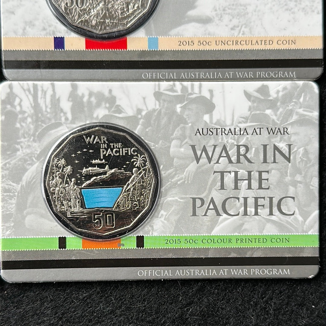 2015 Fifty Cent 50c Australians at War - Set of 6