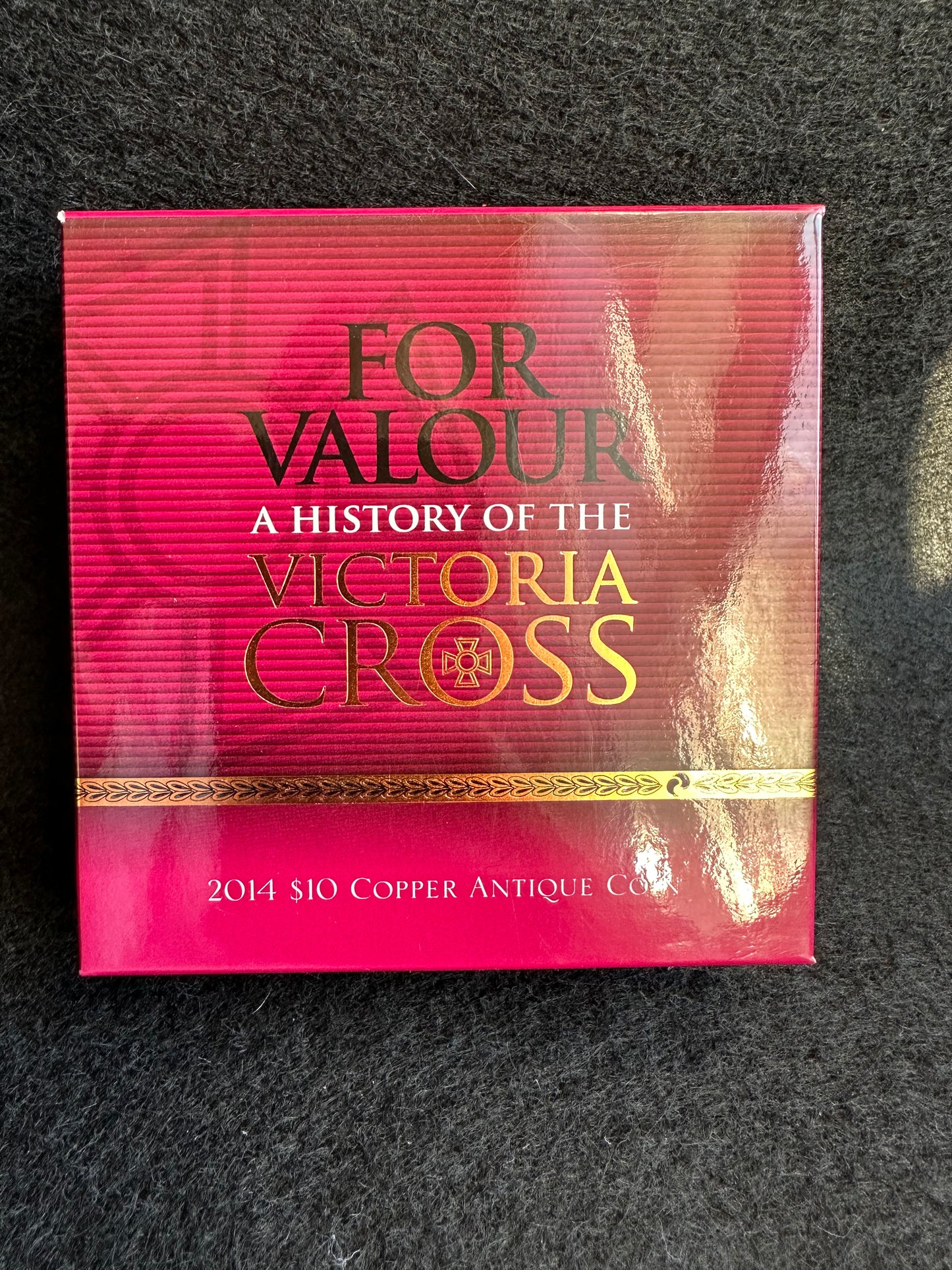 2014 For Valour, A History of the Victoria Cross $10 Copper Antique Coin