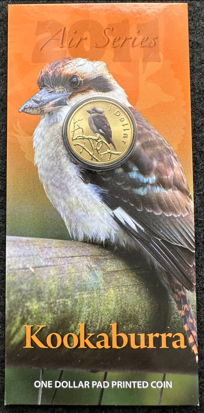 2011 $1 Air Series coloured coin - Kookaburra