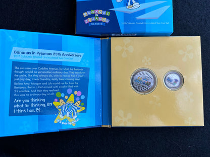 2017 Bananas in Pyjamas 2 coin set