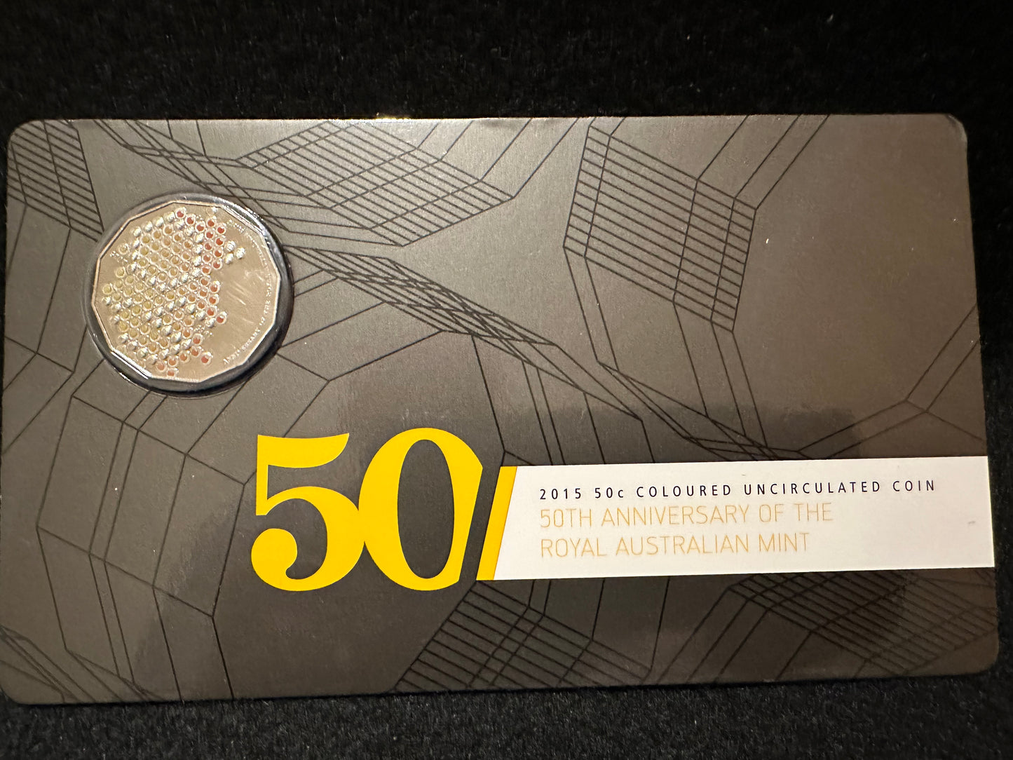 2015 50c Coloured Uncirculated Coin 50th Anniversary of the Royal Australian Mint