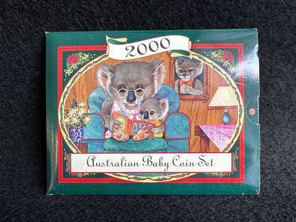 2000 Royal Australian Mint Koala Baby Uncirculated Mint Set - Millenium Flag 50 cent