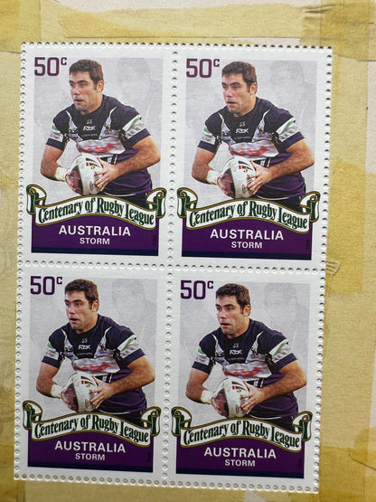 2008 Centenary of Rugby League Stamps and $1 Rugby coin in Limited Issue Booklet