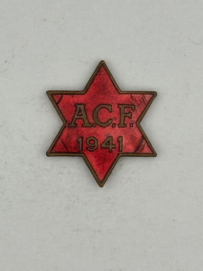 WW2 1941 Australian Comforts Fund Enamel Badge