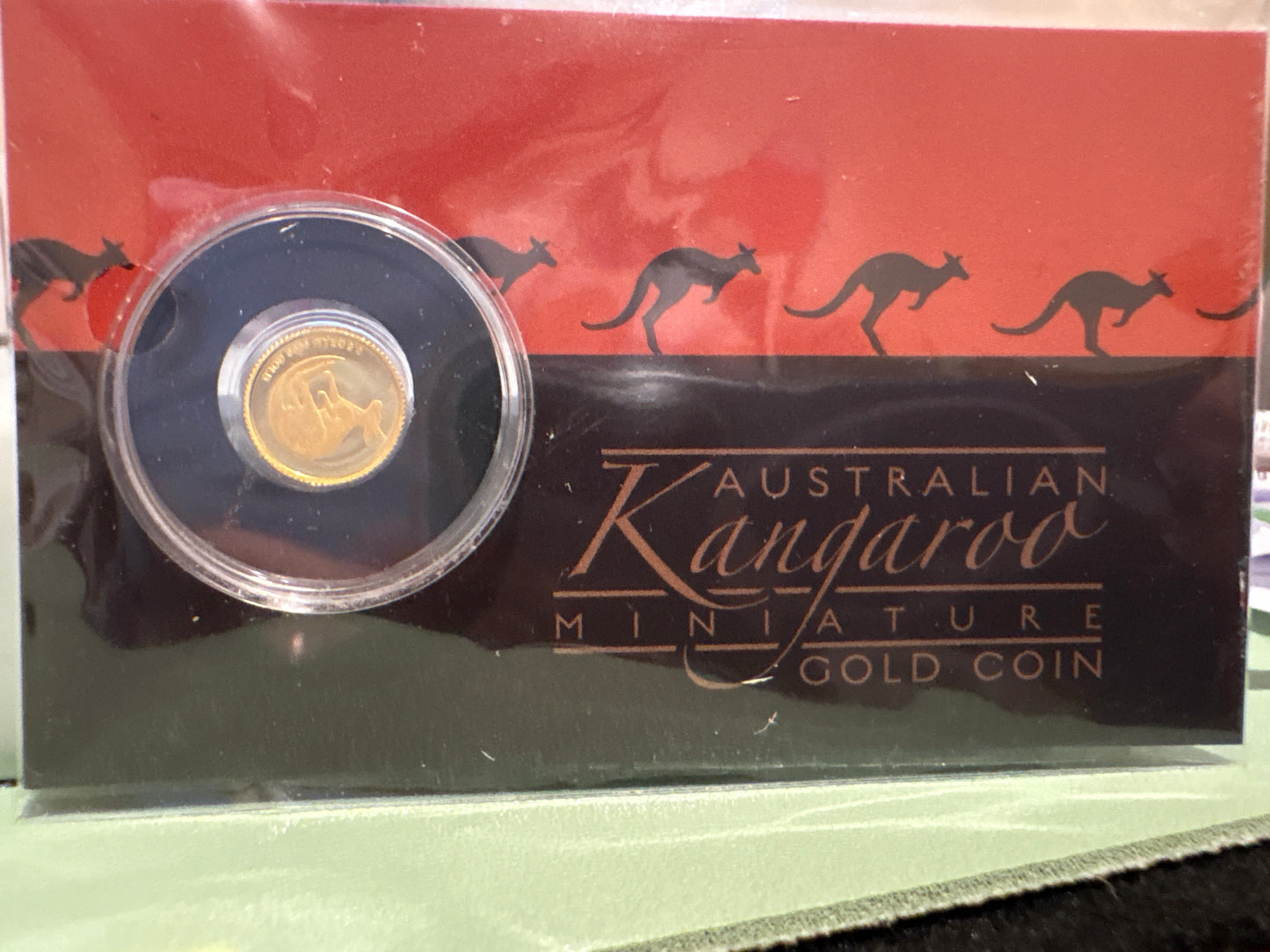 2021 $2 Australian Kangaroo Miniature Gold coin .5 grams