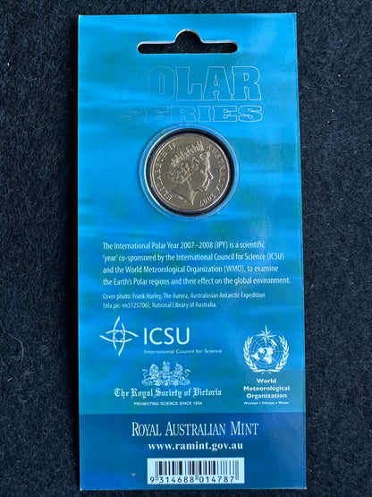 2007-2008 $1 International Polar Year Uncirculated Coin in Card