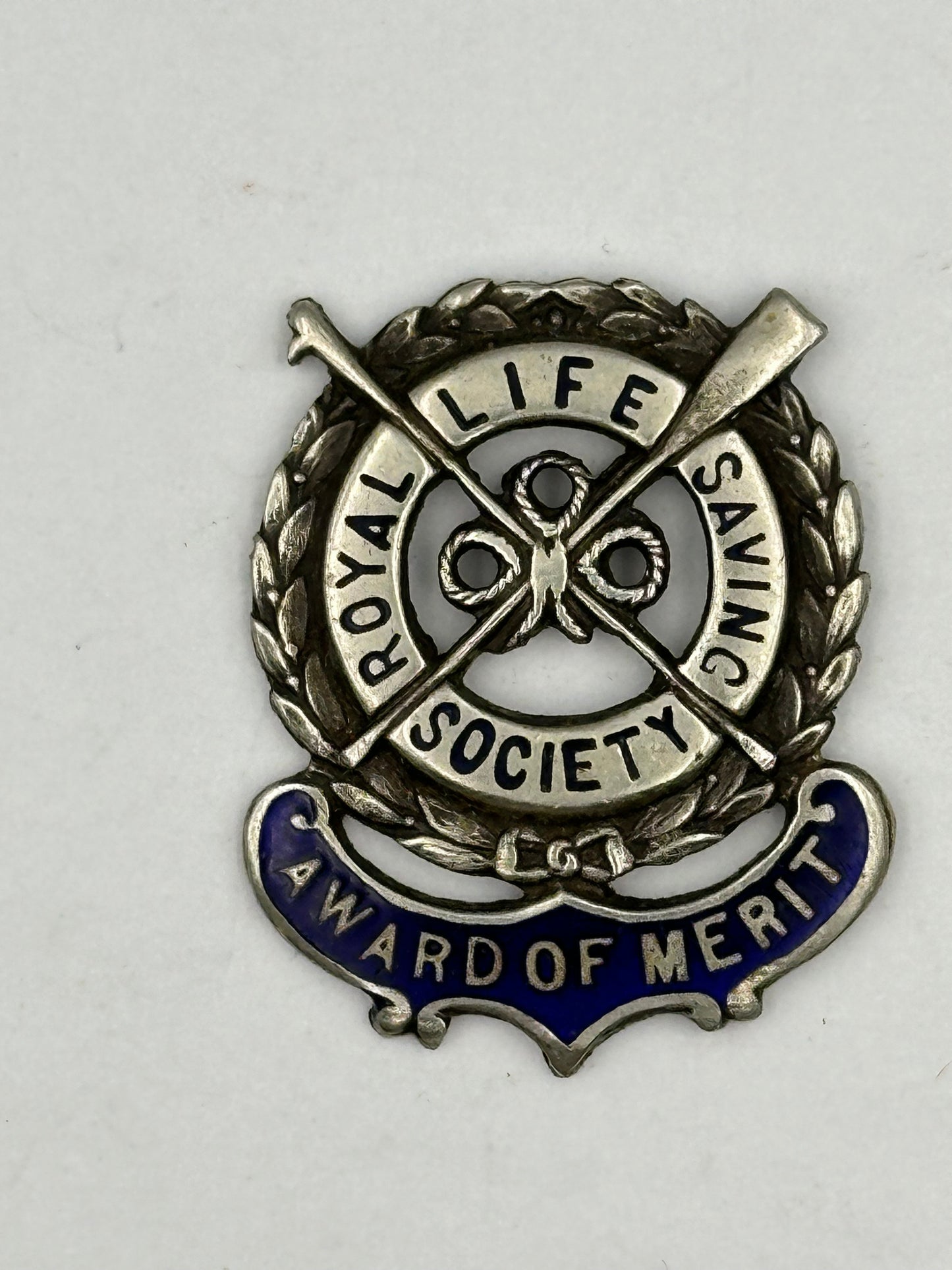 Vintage Royal Life Saving Society Award of Merit Enamel Pin