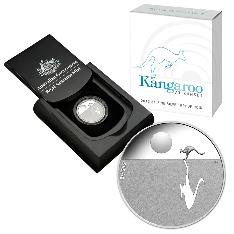 2016 $1 Kangaroo at Sunset Silver Proof Coin