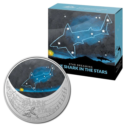 2021 Star Dreaming Beizam The Shark in the Stars 1/2oz Silver Uncirculated Coin