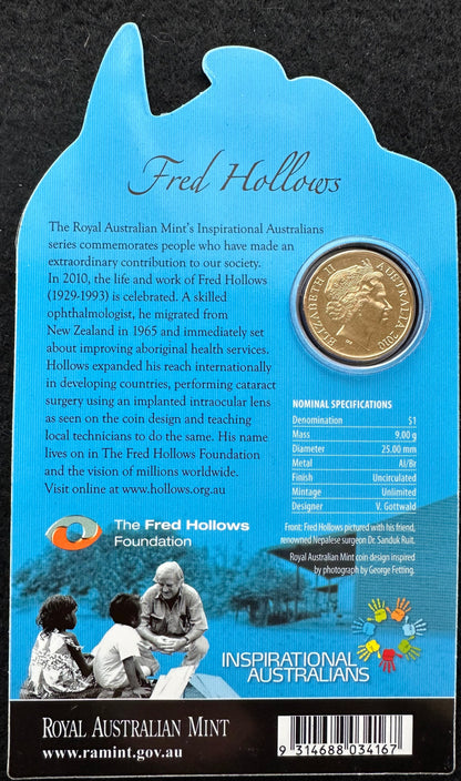 2010 $1 Inspirational Australians PNC - Fred Hollows